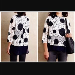 NWOT Anthropologie lace shirt